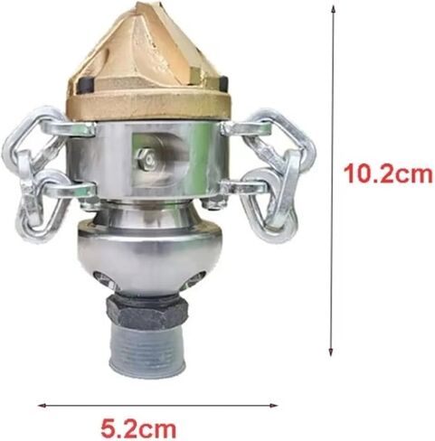 الفولاذ المقاوم للصدأ تنظيف المجاري فوهة 3/4 ''500L/دقيقة 105-300bar الجذر الماس سلسلة خط أنابيب تنظيف فوهة in Kuwait