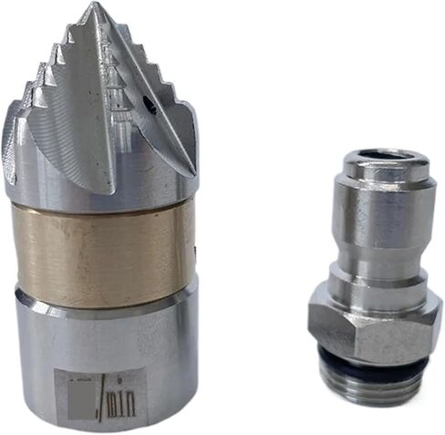 فوهة تنظيف 3/8 بوصة M22 خيط أنثى ارتفاع ضغط المجاري فوهة تنظيف Forwad 2 جانب 2 خلفي 4 (3/8 أنثى 40LPM) in Kuwait