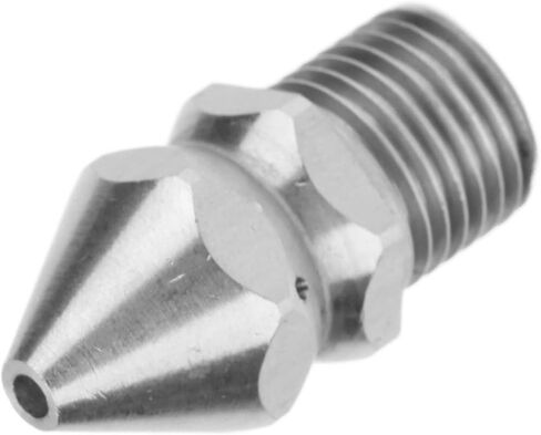 Pipe Cleaning Nozzle G1 / 4in Male Thread Stainless Steel, 4Hole Sewer Drain Jet - High Pressure 250 Bar, Durable Rust Proof, Ideal for Pipeline and Sewer Cleaning in Saudi Arabia