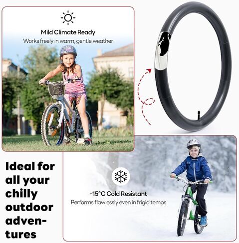 20x1.75/1.95/2.0/2.10/2.125 Self-Sealing and Self-Healing Bike Tube 20" Replacement Bicycle Inner Tube(Single) Reliable 20 x 1.75-2.125 Inner Tube AV Schrader Valve for Road/Mountain Cycling Scenarios in Saudi Arabia