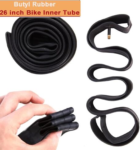 26" Bike Inner Tubes 26x1.5/1.75 Inch Replacement Bicycle Inner Tubes (1 PCS) Reliable 26 x 1.5-1.75 Inner Tubes AV 32MM Schrader Valve for City/Road/Mountain Scenarios Bike Tires in Saudi Arabia