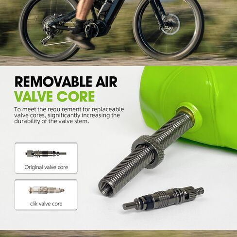 TPU Inner Tubes MTB 29''/27.5''/26'' Inner Tubes Removable Core Compatible with 1.9-2.5 Ultralight 65g Bike Tube with 45mm Metal Presta Valve for Mountain Bike Tubes in Kuwait