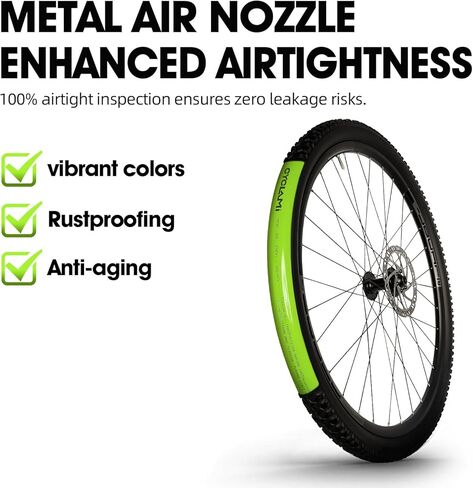 TPU Inner Tubes MTB 29''/27.5''/26'' Inner Tubes Removable Core Compatible with 1.9-2.5 Ultralight 65g Bike Tube with 45mm Metal Presta Valve for Mountain Bike Tubes in Kuwait