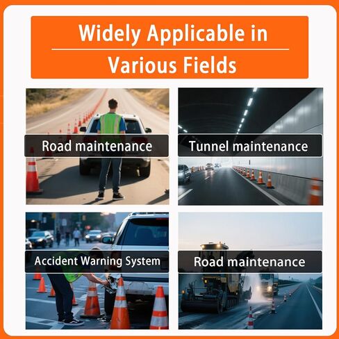 Traffic Safety Cones 18 inch 2 Pack,Orange Cones with Reflective Collar Include Reflective Vest, PVC Construction Cones for Parking Lot, Construction Events, Road Safety in Saudi Arabia