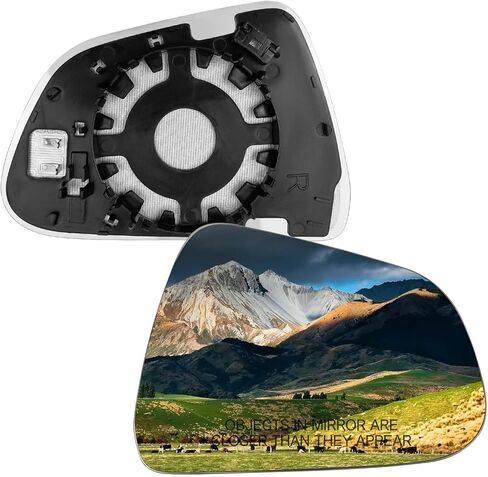 المرايا الخارجية لجانب الركاب الأيمن تناسب طراز Tesla 3 2017 2018 2019 2020 2021 2022 2023، عدسة مرآة الرؤية الخلفية الجانبية البديلة زجاج أبيض مع وظيفة ساخنة in Saudi Arabia