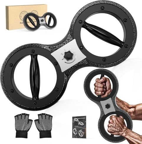 HOTWAVE Burn Machine Arm Workout, Spinning Rotator Shoulder Burn Machine - 360 Degree Rotating Burn Machine Arm Workout Equipment Machine for Men&Women with Boxing Gloves Adjustable Resistance in Kuwait