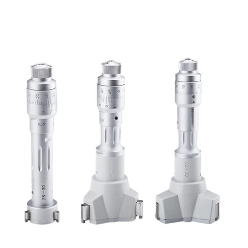 Three-Claw Inner Diameter Micrometer 1pcs 6-100mm Three-Point Internal Diameter Mechanical Micrometer High-Precision Three-Jaw Inner Hole Circle Measurement 0.004mm(25-30mm) in Saudi Arabia