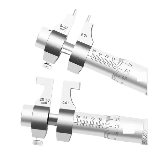 Three-Claw Inner Diameter Micrometer 1pcs Stainless Steel Two-Point Inner Diameter Micrometer Internal Measuring 5-30/25-50-75-100mm0.01N Inner Ruler(Orange) in Saudi Arabia