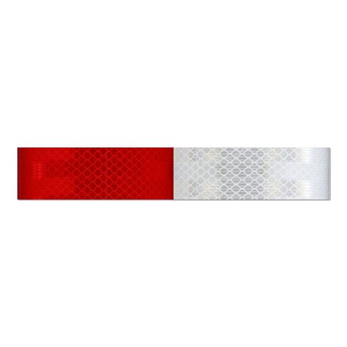 2" x 12" Reflective Strips 3M Diamond Grade Reflective Safety Tape, Red/White Conspicuity Markings w/DOT-C2 for Semi Trucks, Trailers, and Vehicles -25pk in Kuwait