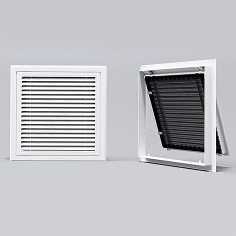 لوحة فحص من الألومنيوم الأبيض القوي قابلة للتخصيص - باب وصول معزز لأسلاك وكابلات السباكة (4x10 بوصة / 10x25 سم) - فتحة الوصول إلى الخدمة. in Kuwait