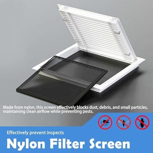 لوحة فحص من الألومنيوم الأبيض القوي قابلة للتخصيص - باب وصول معزز لأسلاك وكابلات السباكة (4x10 بوصة / 10x25 سم) - فتحة الوصول إلى الخدمة. in Kuwait