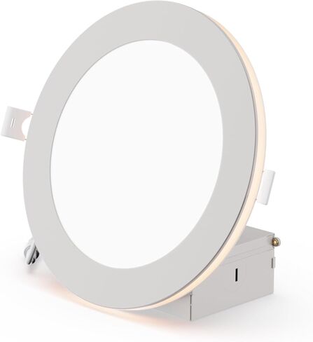 إضاءة LED سبوت نحيفة 6 بوصات من INFIBRITE مع ضوء ليلي 5CCT أبيض قابل للتحديد، بناء جديد 12 وات 1050LM Triac Dimmable 24 Pack in Kuwait