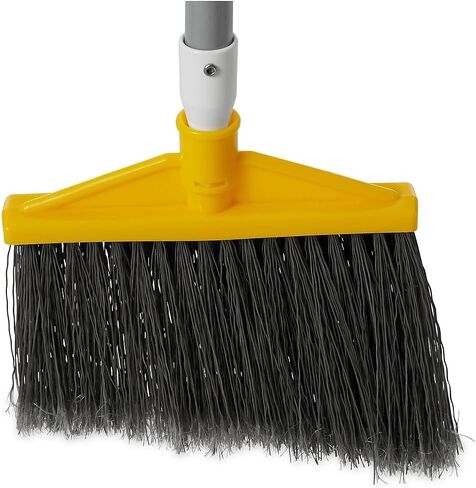 Rubbermaid 6385GRA Angled Broom, Gray Poly Bristles, 48-7/8-Inch Aluminum Handle in Saudi Arabia