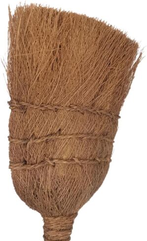 Palm Fiber Handheld Small Broom, Natural Bristle, Handmade Mini Fireplace Broom Brush in Saudi Arabia