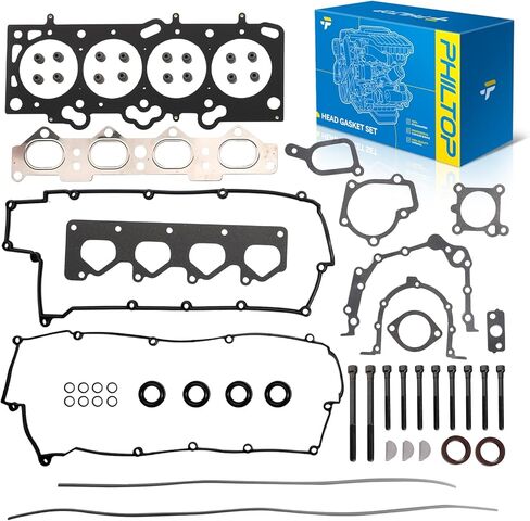 PHILTOP HS26181PT Engine Head Gaskets Set with Bolts for Hyundai Tucson Tiburon Elantra 2001-2012, for Kia Soul Spectra Spectra5 Sportage 2005-2010 in Saudi Arabia