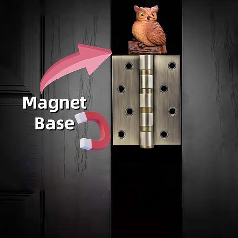 Cute Mini Creative Forest Animals, Gray Owls Hinge Heads Decorative Topper Set 3PCS, Home Decoration,Magnetic Hinge Head Toppers Door Hinge in Saudi Arabia