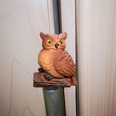 Cute Mini Creative Forest Animals, Gray Owls Hinge Heads Decorative Topper Set 3PCS, Home Decoration,Magnetic Hinge Head Toppers Door Hinge in Saudi Arabia