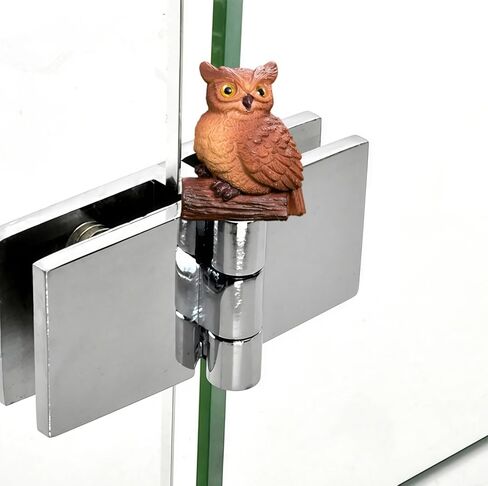 Cute Mini Creative Forest Animals, Gray Owls Hinge Heads Decorative Topper Set 3PCS, Home Decoration,Magnetic Hinge Head Toppers Door Hinge in Saudi Arabia