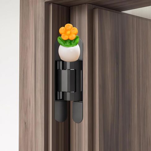 Cute Mini Creative Small Flower Potted Plant, Small Yellow Flower Hinge Heads Decorative Topper Set 6PCS, Home Decoration,Magnetic Hinge Head Toppers Door Hinge in Saudi Arabia