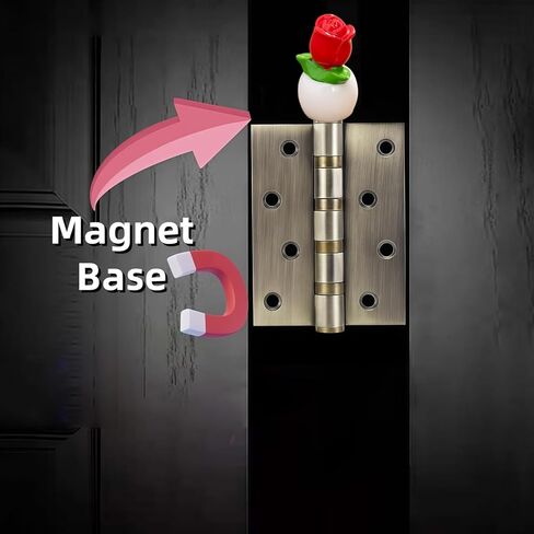 Cute Mini Creative Small Flower Potted Plant, Small Rose Hinge Heads Decorative Topper Set 6PCS, Home Decoration,Magnetic Hinge Head Toppers Door Hinge in Saudi Arabia