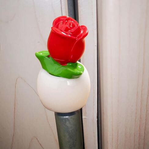 Cute Mini Creative Small Flower Potted Plant, Small Rose Hinge Heads Decorative Topper Set 6PCS, Home Decoration,Magnetic Hinge Head Toppers Door Hinge in Saudi Arabia