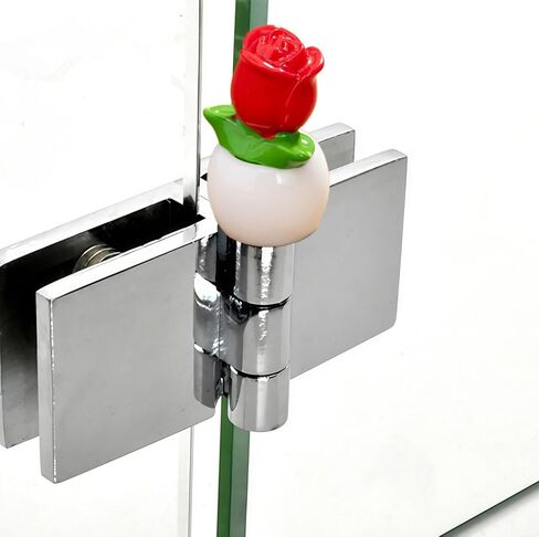 Cute Mini Creative Small Flower Potted Plant, Small Rose Hinge Heads Decorative Topper Set 6PCS, Home Decoration,Magnetic Hinge Head Toppers Door Hinge in Saudi Arabia