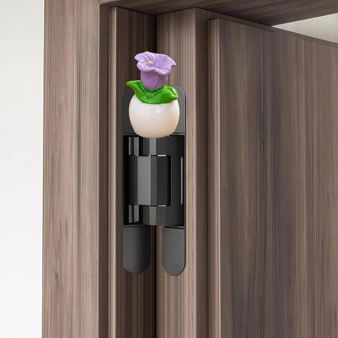 Cute Mini Creative Small Flower Potted Plant, Morning Glory Flower Hinge Heads Decorative Topper Set 6PCS, Home Decoration,Magnetic Hinge Head Toppers Door Hinge in Saudi Arabia