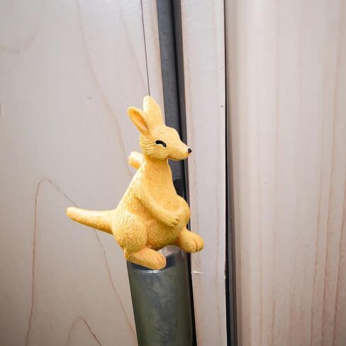 Cute Mini Creative Forest Animals, Waving Little Kangaroos Hinge Heads Decorative Topper Set 6PCS, Home Decoration,Magnetic Hinge Head Toppers Door Hinge in Saudi Arabia