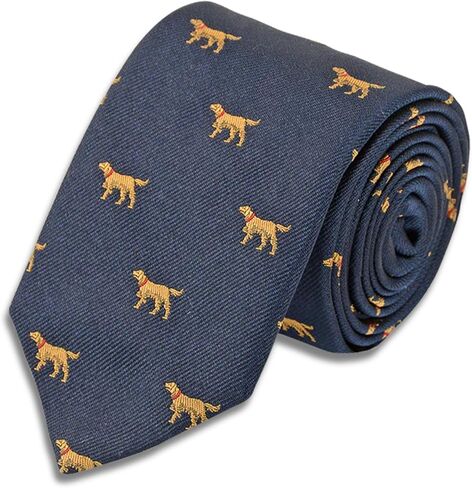 Stateman Stripe Necktie - 100 ٪ حرير وطني التعادل للرجال - أحمر أبيض أزرق مخطط - مصنوع يدويا في الولايات المتحدة in Kuwait
