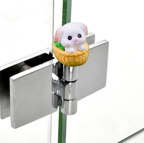 Cute Mini Creative Basket of Puppies Hinge Heads Decorative Topper Set 3PCS, Home Decoration,Magnetic Hinge Head Toppers Door Hinge in Saudi Arabia
