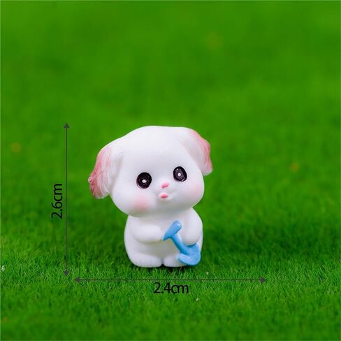 Cute Mini Creative The Little Dog Holding a Shovel Hinge Heads Decorative Topper Set 3PCS, Home Decoration,Magnetic Hinge Head Toppers Door Hinge in Saudi Arabia