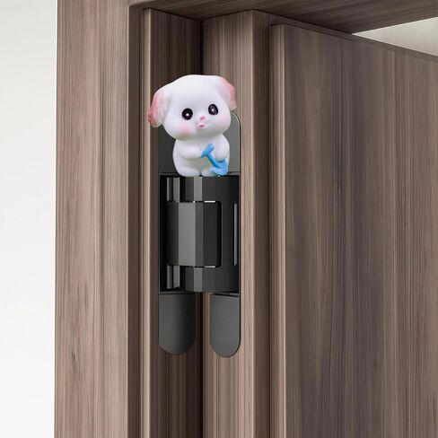 Cute Mini Creative The Little Dog Holding a Shovel Hinge Heads Decorative Topper Set 3PCS, Home Decoration,Magnetic Hinge Head Toppers Door Hinge in Saudi Arabia