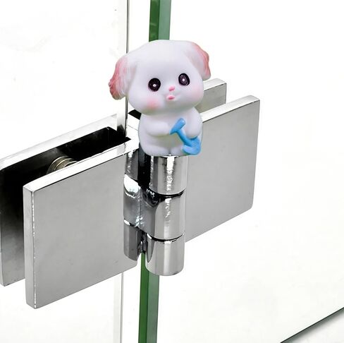 Cute Mini Creative The Little Dog Holding a Shovel Hinge Heads Decorative Topper Set 3PCS, Home Decoration,Magnetic Hinge Head Toppers Door Hinge in Saudi Arabia