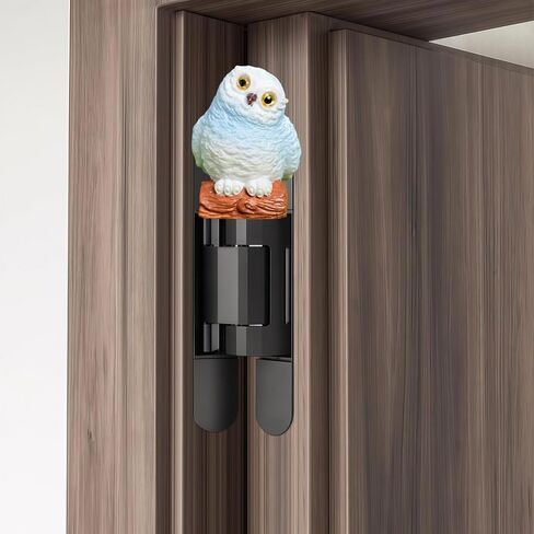 Cute Mini Creative Forest Animals, White Owls Hinge Heads Decorative Topper Set 3PCS, Home Decoration,Magnetic Hinge Head Toppers Door Hinge in Saudi Arabia