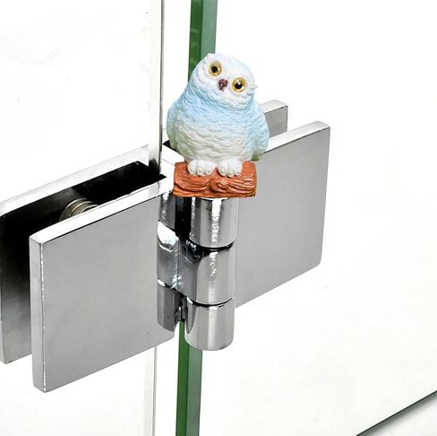 Cute Mini Creative Forest Animals, White Owls Hinge Heads Decorative Topper Set 3PCS, Home Decoration,Magnetic Hinge Head Toppers Door Hinge in Saudi Arabia