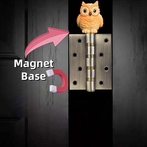 Cute Mini Creative Forest Animals, Standing Owls Hinge Heads Decorative Topper Set 3PCS, Home Decoration,Magnetic Hinge Head Toppers Door Hinge in Saudi Arabia