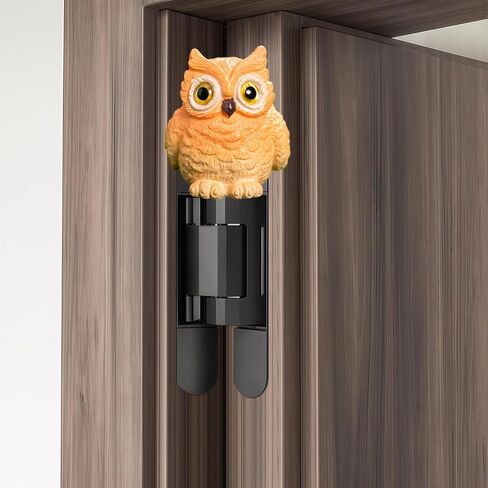 Cute Mini Creative Forest Animals, Standing Owls Hinge Heads Decorative Topper Set 3PCS, Home Decoration,Magnetic Hinge Head Toppers Door Hinge in Saudi Arabia