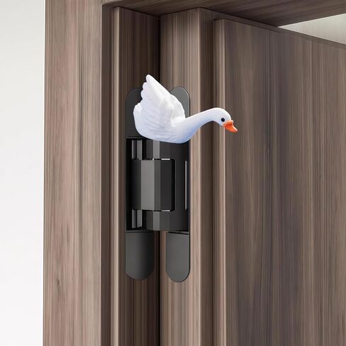 Cute Mini Creative Forest Animals, White Swans，Ducks Hinge Heads Decorative Topper Set 4PCS, Home Decoration,Magnetic Hinge Head Toppers Door Hinge in Saudi Arabia