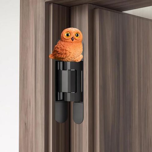 Cute Mini Creative Forest Animals, Sitting Owls Hinge Heads Decorative Topper Set 3PCS, Home Decoration,Magnetic Hinge Head Toppers Door Hinge in Saudi Arabia