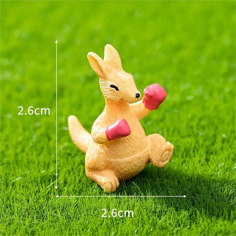 Cute Mini Creative Forest Animals, Boxing Kangaroos Hinge Heads Decorative Topper Set 6PCS, Home Decoration,Magnetic Hinge Head Toppers Door Hinge in Saudi Arabia