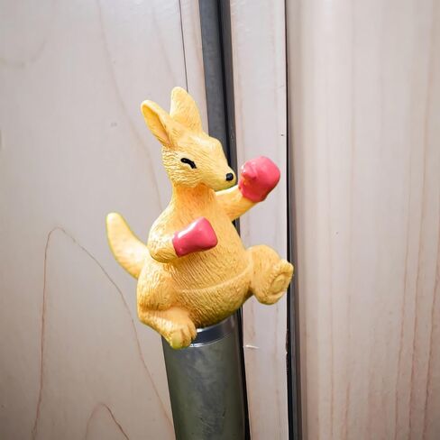 Cute Mini Creative Forest Animals, Boxing Kangaroos Hinge Heads Decorative Topper Set 6PCS, Home Decoration,Magnetic Hinge Head Toppers Door Hinge in Saudi Arabia
