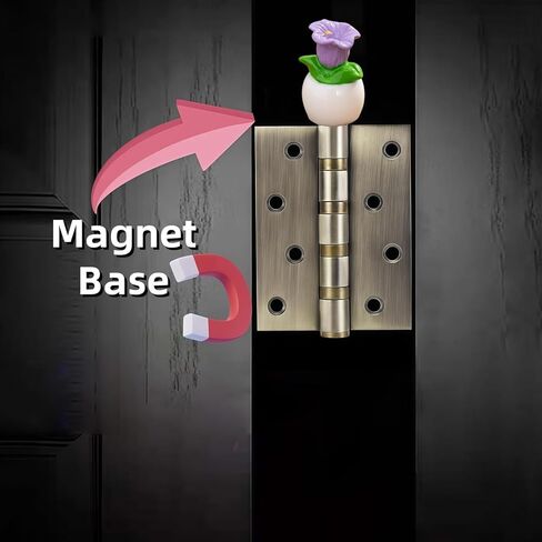 Cute Mini Creative Small Flower Potted Plant, Moss Gardening Flowers Hinge Heads Decorative Topper Set 6PCS, Home Decoration,Magnetic Hinge Head Toppers Door Hinge in Saudi Arabia