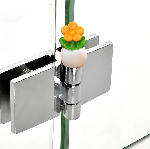 Cute Mini Creative Small Flower Potted Plant, Moss Gardening Flowers Hinge Heads Decorative Topper Set 6PCS, Home Decoration,Magnetic Hinge Head Toppers Door Hinge in Saudi Arabia