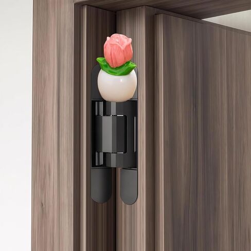 Cute Mini Creative Small Flower Potted Plant, Tulip Hinge Heads Decorative Topper Set 6PCS, Home Decoration,Magnetic Hinge Head Toppers Door Hinge in Saudi Arabia