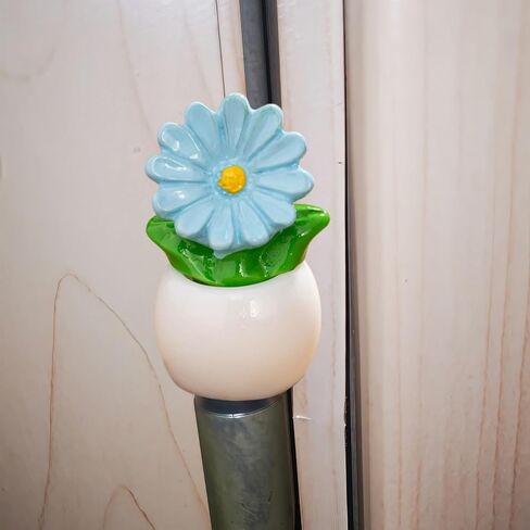 Cute Mini Creative Small Flower Potted Plant, Small Daisy Hinge Heads Decorative Topper Set 6PCS, Home Decoration,Magnetic Hinge Head Toppers Door Hinge in Saudi Arabia