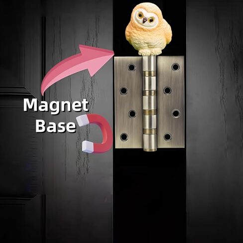 Cute Mini Creative Forest Animals, Owl Babies Hinge Heads Decorative Topper Set 3PCS, Home Decoration,Magnetic Hinge Head Toppers Door Hinge in Saudi Arabia