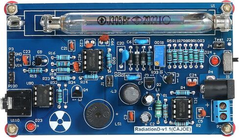 Shkalacar Assembled Geiger Counter Kit, Assembled Radiation Detector System, DIY Miller Tube Tube Nuclear Radiation Experimental Module Detector Geiger Counter Kit Module in Saudi Arabia