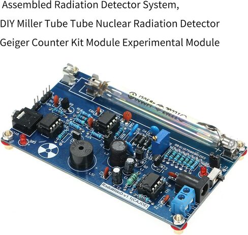 Shkalacar Assembled Geiger Counter Kit, Assembled Radiation Detector System, DIY Miller Tube Tube Nuclear Radiation Experimental Module Detector Geiger Counter Kit Module in Saudi Arabia
