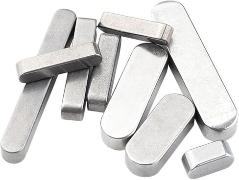 Parallel Drive Shaft Keys,Round Ended Feather Key, 3mm Parallel Keys Round Ends Drive Shaft A2 304 Stainless Steel Feather Key(45mm) in Kuwait