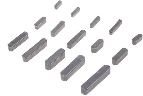 Parallel Drive Shaft Keys,Round Ended Feather Key, 140pcs Round Ended Feather Key Parallel Drive Shaft Keys Set 8mm 10mm 12mm 16mm 20mm 25mm 30mm Hardware with Box in Kuwait